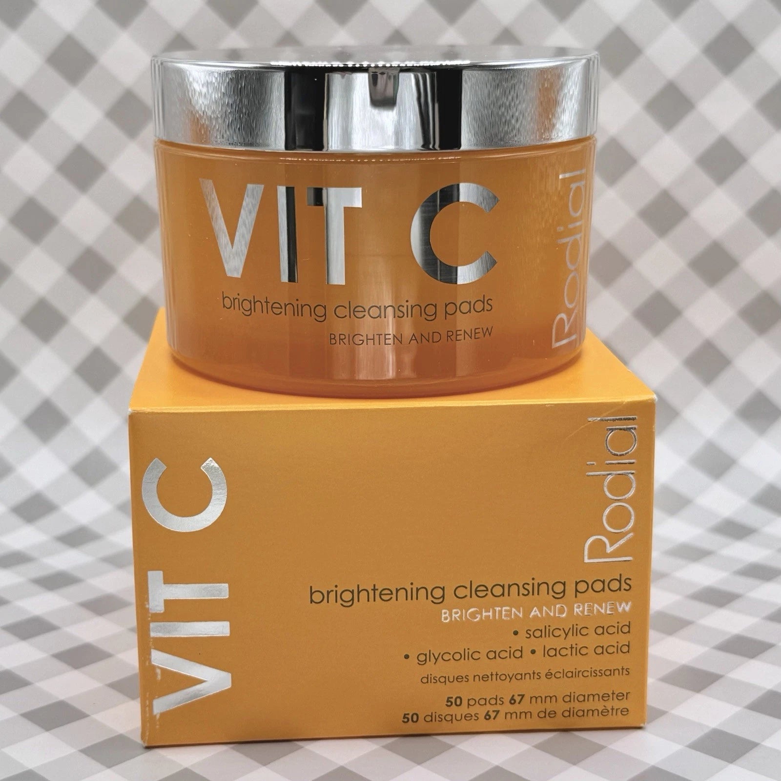 Rodial Pure Vit C Brightening Cleansing Pads 50 ct